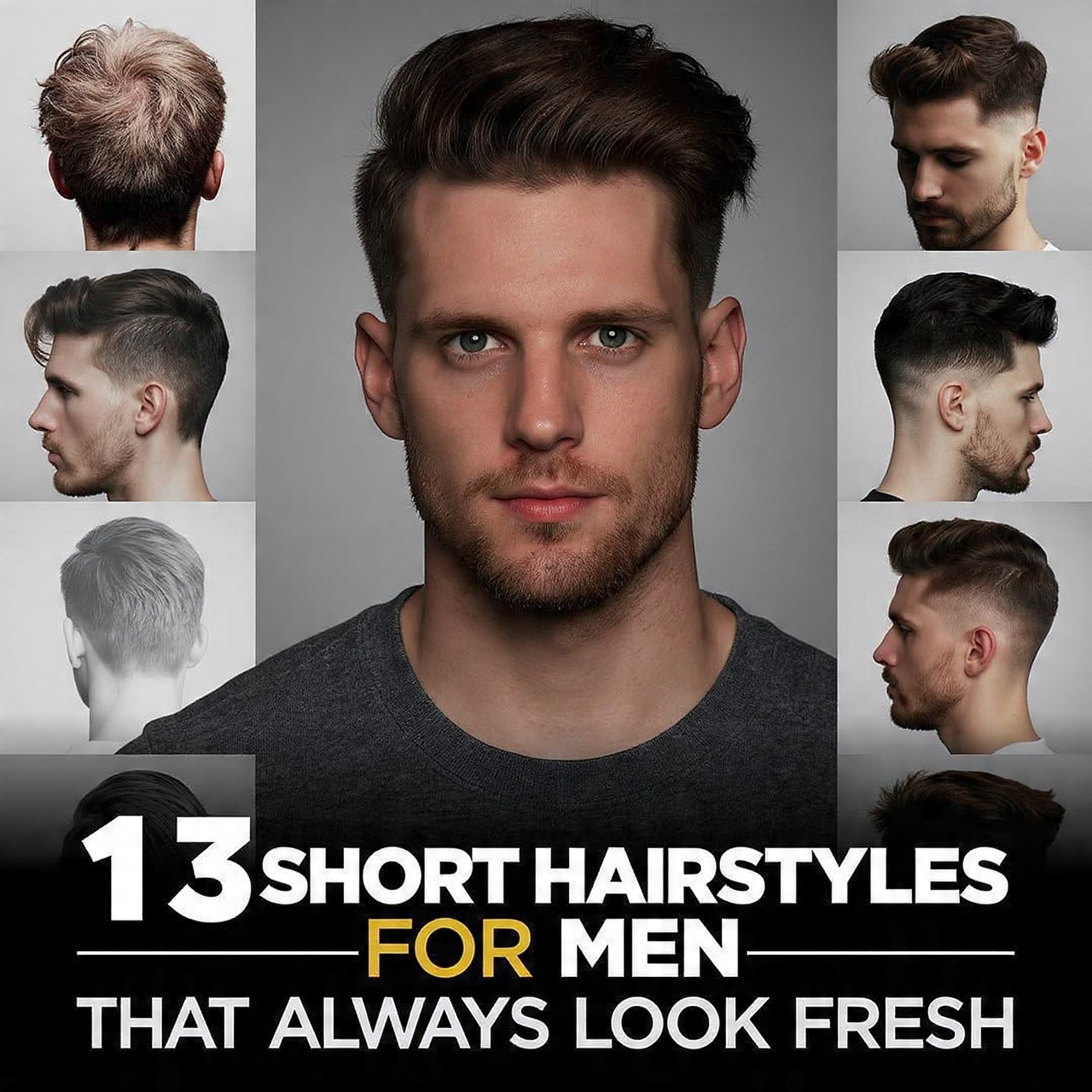 13 short hairstyles for men that always