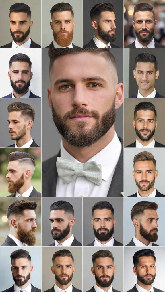 15 groom hairstyles with beard for the 1