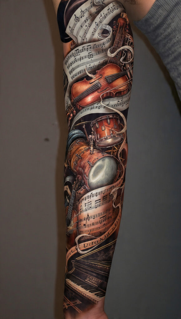 men s tattoo sleeve ideas that tell a 7