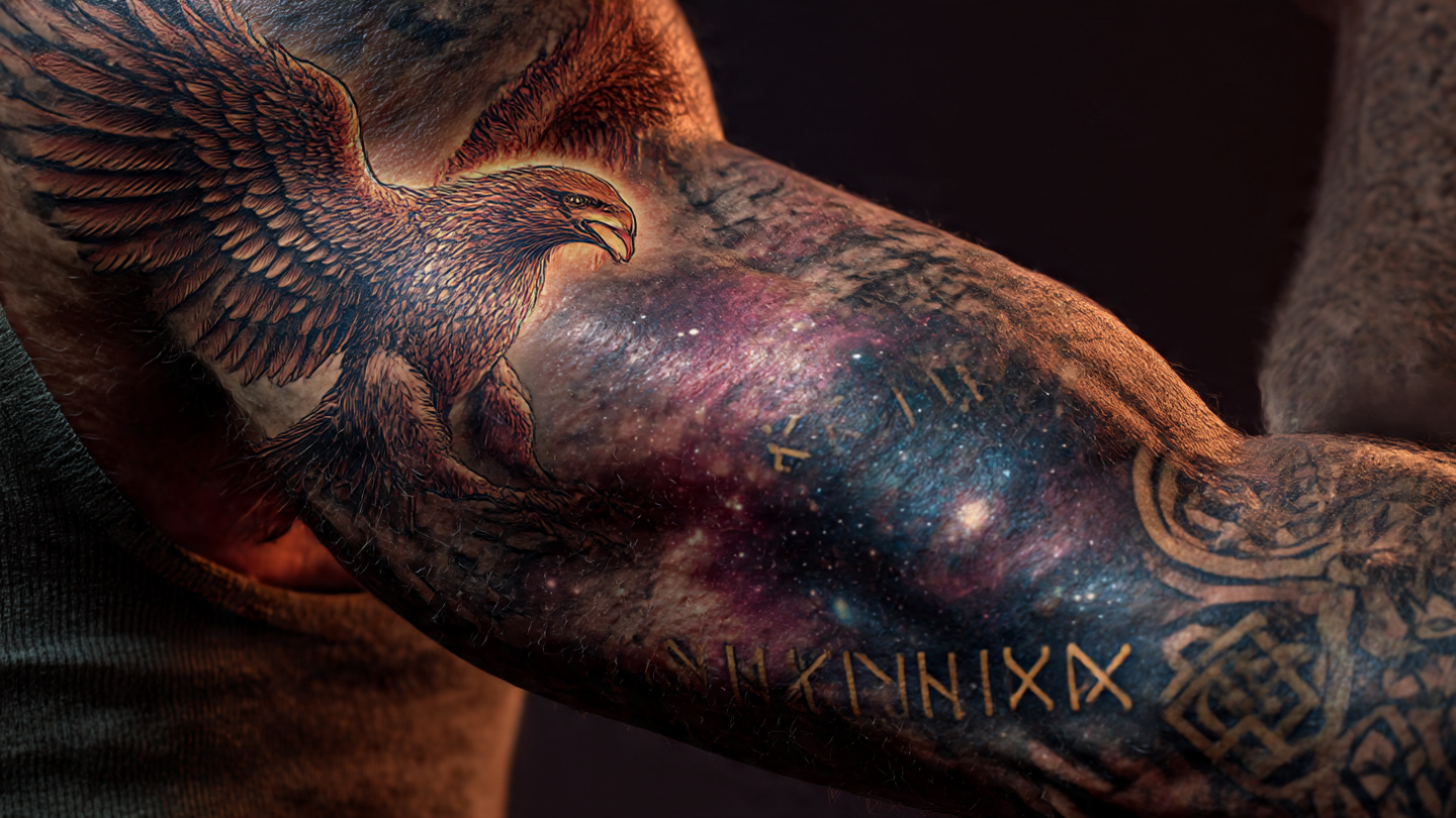 iscover 14 men's tattoo sleeve ideas that tell a story. From mythological odysseys to family trees, find meaningful ink inspiration for your next body art. Get inspired now!
