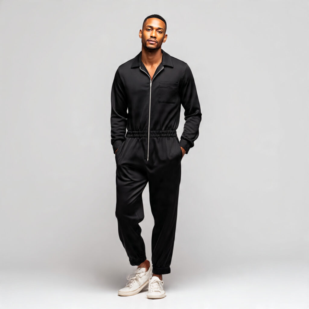 the all in one sleek jumpsuit for men