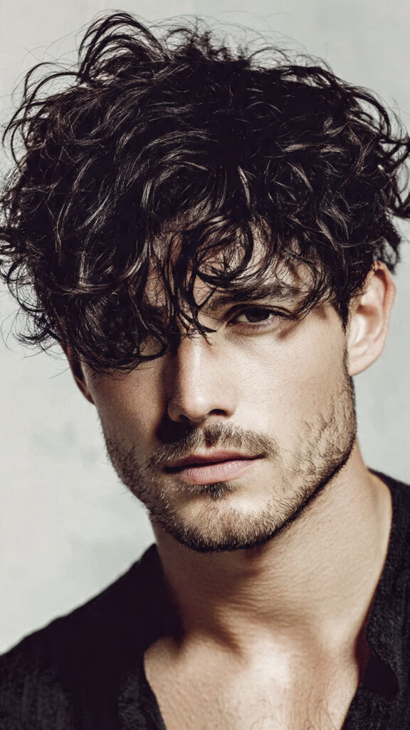 the messy fringe hairstyles for men with
