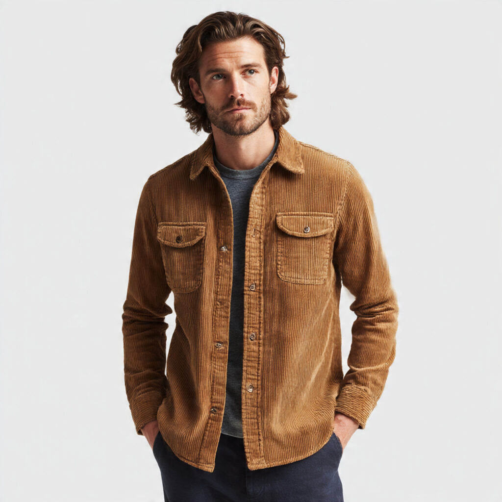 the rugged corduroy shirt jacket
