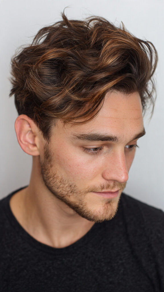 men s hair balayage shadow root balayage