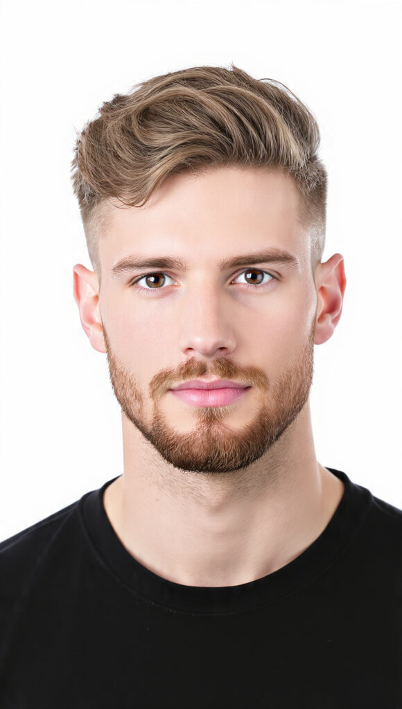 photorealistic portrait of a handsome man with 10