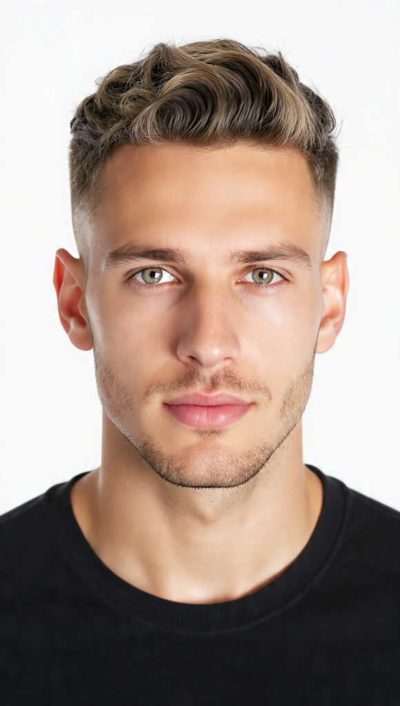 photorealistic portrait of a handsome man with 13