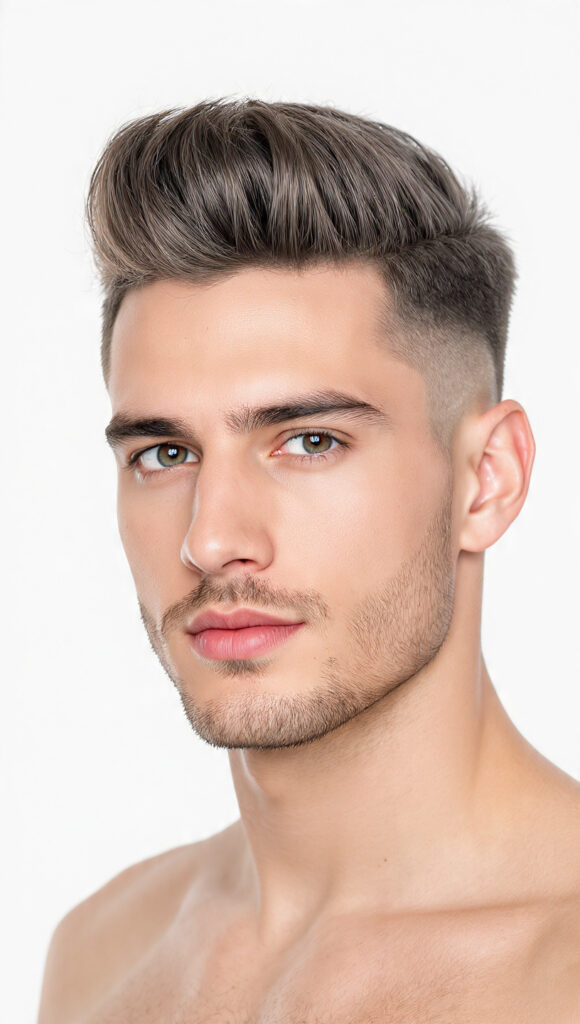 photorealistic portrait of a handsome man with 15