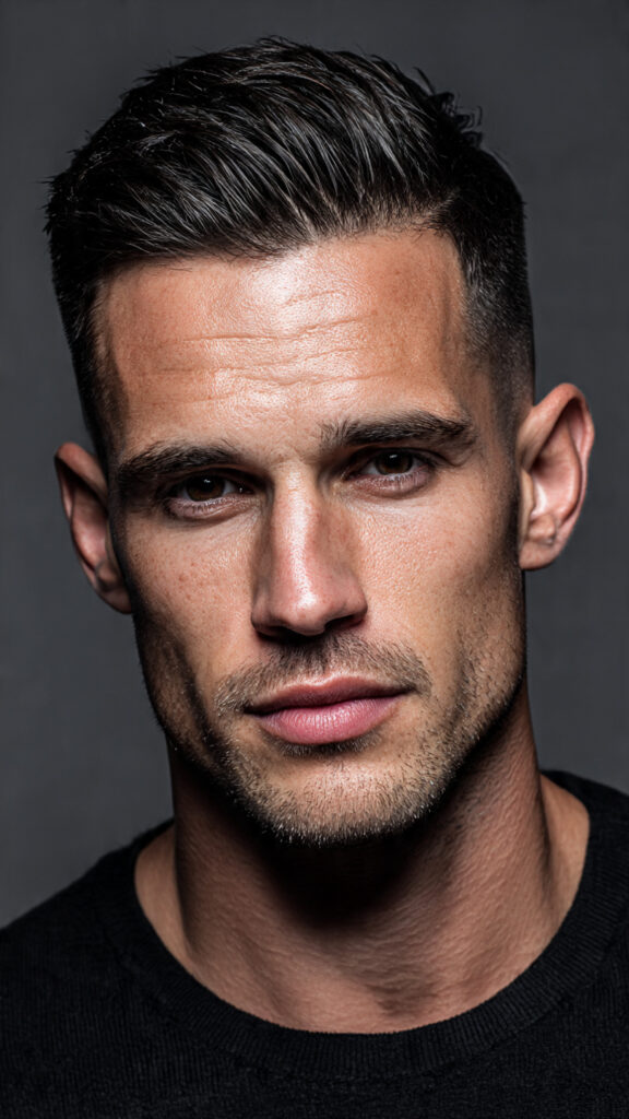 photorealistic portrait of a handsome man with 5