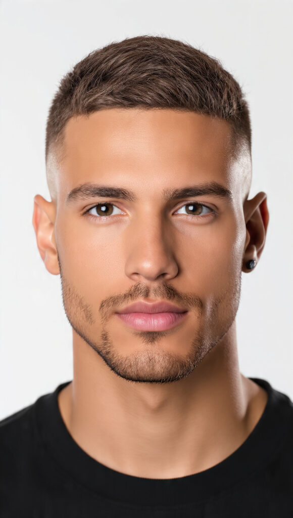 photorealistic portrait of a handsome man with 6