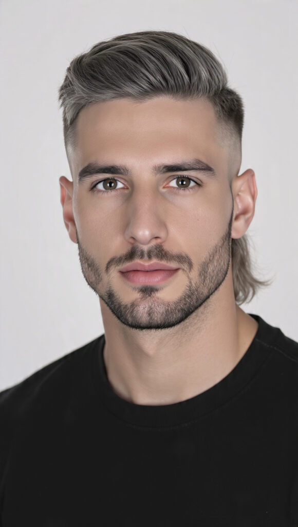 photorealistic portrait of a handsome man with 7