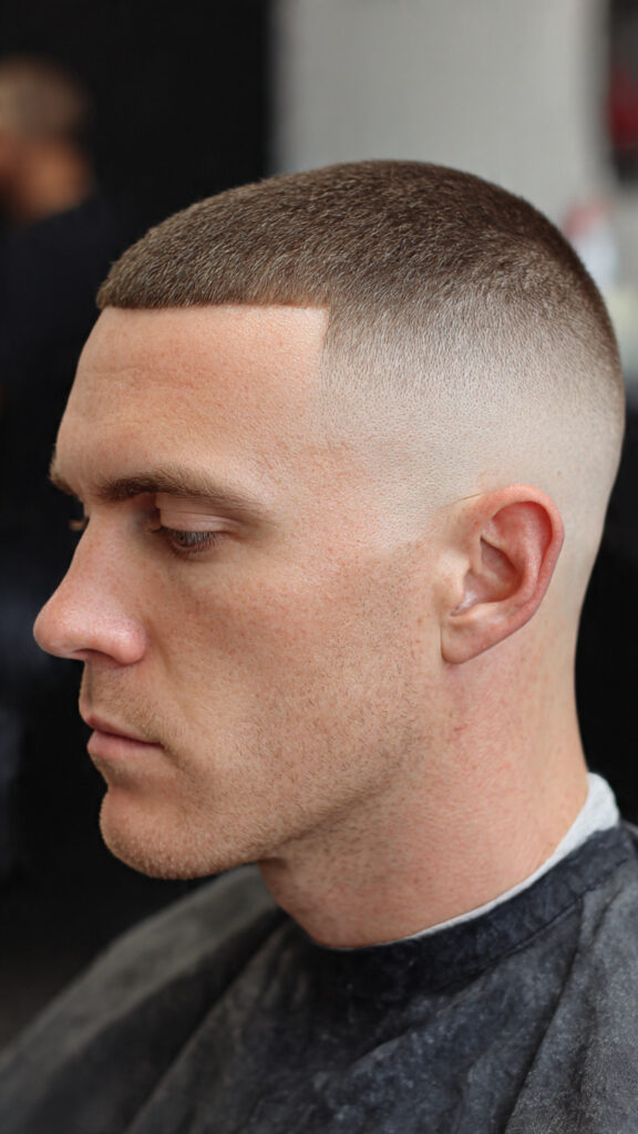the buzz cut with an integrated skin