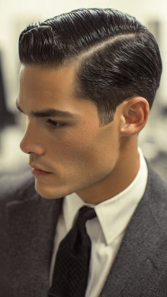 the classic side part