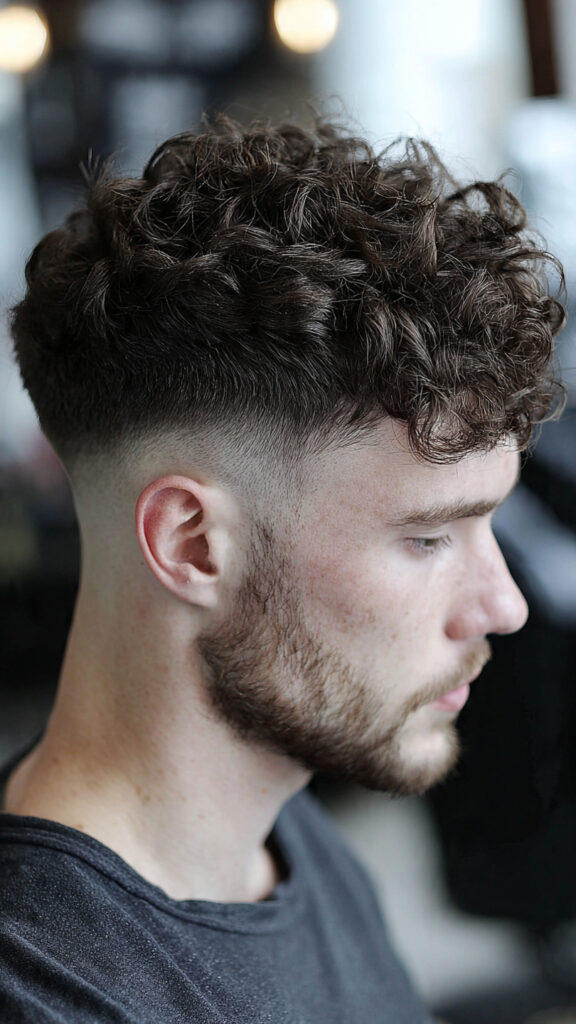 the curly top with a tapered drop