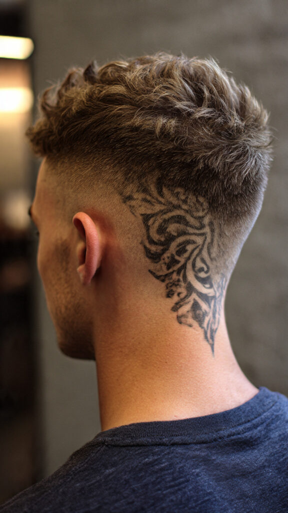 the fade with a design or pattern