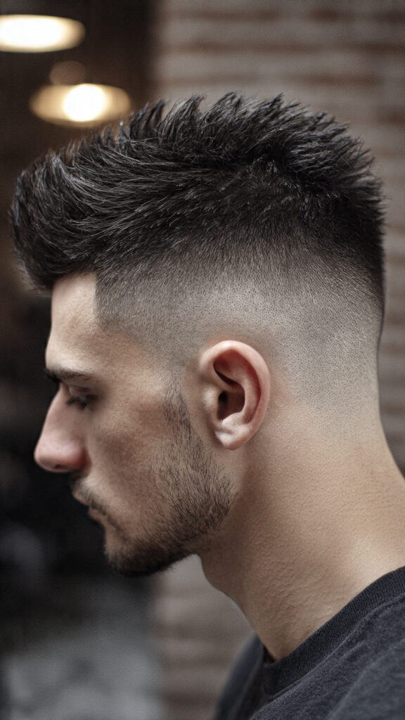 the fohawk with a tapered skin fade