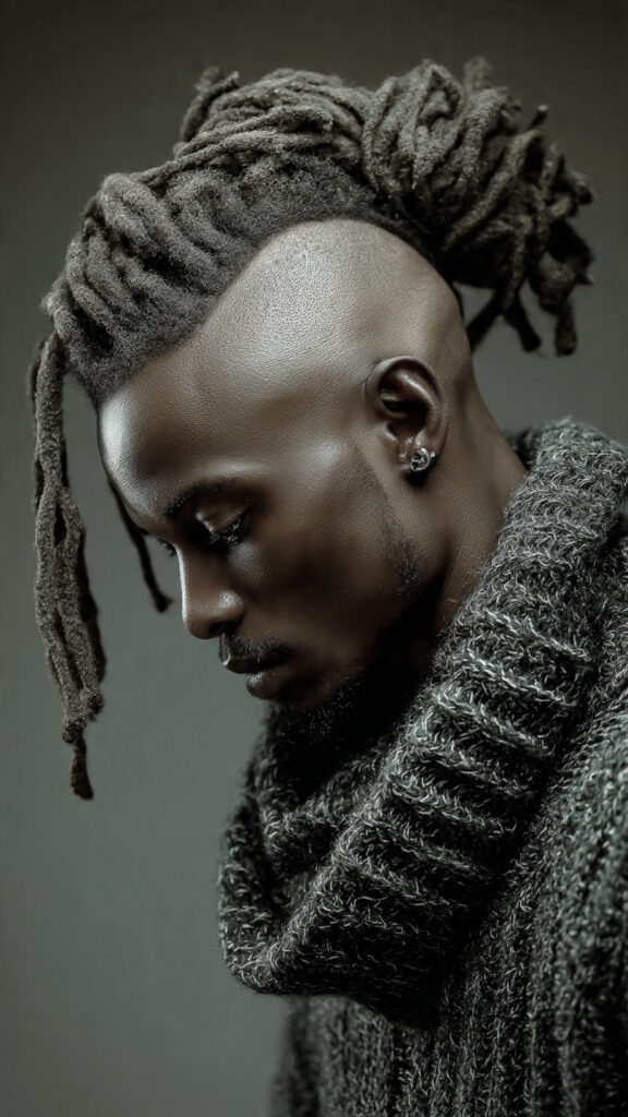 the long loc style with undercut the long loc style with undercut