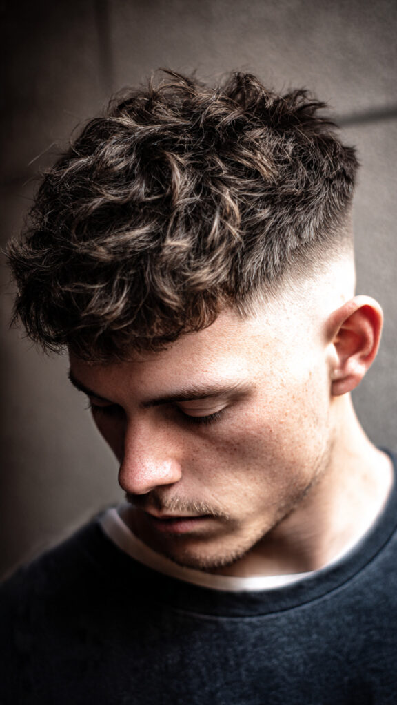 the messy textured look with a skin