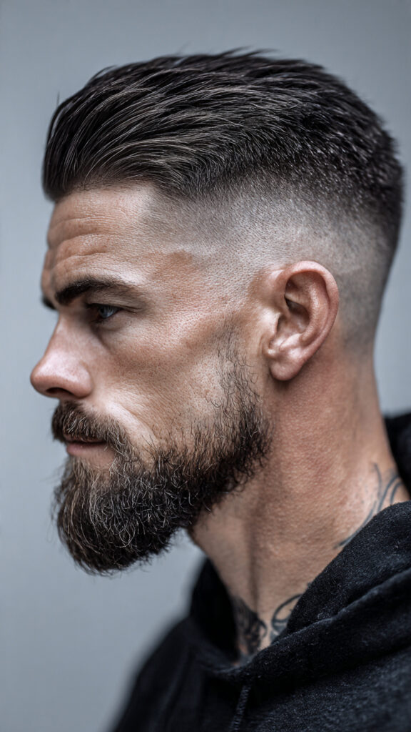 the slick back with a burst drop